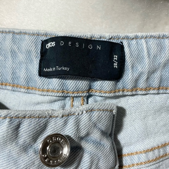 New ASOS Design Raw Hem Skinny Jeans Vintage Light Wash Stretch Denim Size 28 - Picture 13 of 16